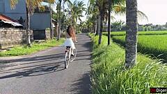 the cute rice picker ditches cash for outdoor creampie pounding from her client