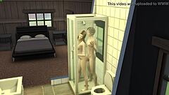 he catches his innocent step-sister in the shower and they end up having steamy sex