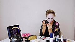 geisha cosplay roleplay with beautiful makeup and costumes