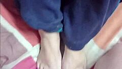 wanna see stacy's kinky milf feet drenched in stepson jizz?