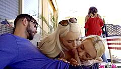 hey stepsis and friend why that special double blowjob on us?