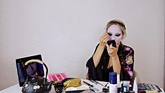 geisha cosplay roleplay with beautiful makeup and costumes