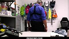 caught stealing workplace teen babe bent over fucked by officer pervcop