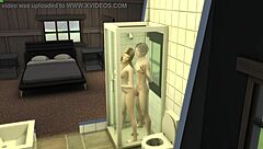 he catches his innocent step-sister in the shower and they end up having steamy sex