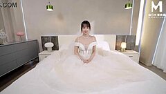 Asian bride yuna feasts on cocks at her wild 5p wedding orgy retirement