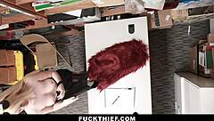 Suspect Teen Complies with LP Officer's Instructions for Bent Over Doggystyle Big Cock Fuckthief