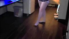 what if sneaky gf shows lingerie to black neighbor while bf waits next door? 