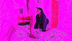 escolhi travessuras mas ela quis foder meu cu com o pauzão pretão na halloween