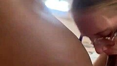 She teases before taking that massive black cock deep down her throat