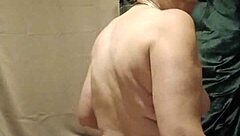 french housewife bound in handcuffs endures bdsm chaining and vibrator orgasm