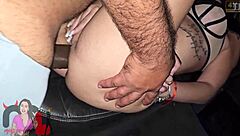 Macho Monster Cock Destroys Tight Ass in Front of Cuck Husband