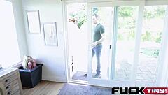 Kenzie Reeves rides big cock cowgirl in flexible hardcore teen fuck with cumshot