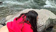 that backshots quickie by the river outdoors was so damn hot and fast