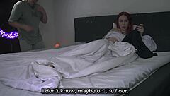 Fuck yes, watch redhead stepsis ride hard then take cum on shaved pussy!