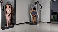 Mom Fucks Stepdad in Kitchen While I Give Ass to Half-Brother in Bathroom