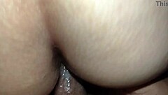 Watch this hot sequence of creampies filling her pussy deep