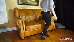 Exotic Carlee and blonde Kennedy finger shaved pussies and play with big tits