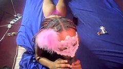 damn girl 😍 sexy young afrolatina gives daddy the best bj ever... he pounds her swollen young pussy hard!! 💦🔥