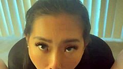 gave friend first sloppy blowjob swallowing his huge cum load fast