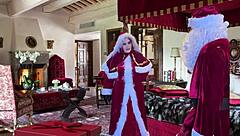 granny carmen claus gets standing action and special elvish finish