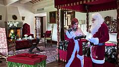 granny carmen claus gets standing action and special elvish finish