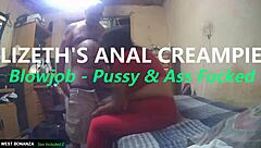 Lizeth Swallows Cock Deep, Then Anal Creampie With Pussy And Ass Pounding