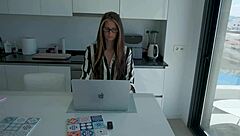 skinny mommy gets dirty spanish talk then pov doggystyle creampie