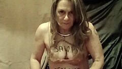 hey slave, feel those pins stinging your skin during this humiliating self-session?