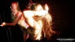 horny prisoner ravages two naughty sluts in wild threesome