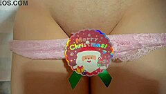 my virgin pussy... first xmas show for hubby!!