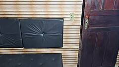 halloween ninfeta flashes her shaved pussy and gets licked before fucking hard