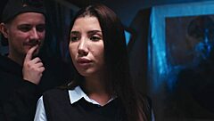 italian babe layla scarlett tricked into handjob time stop freeze 😈🛑