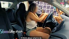 i go all naughty no panties no bra teasing that salesman outdoors