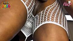 Landlord fucks petite ebony pussy so I live free moaning orgasm ride