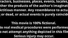 Nurse blaire celeste in miniskirt gets choked spanked and filled with cum in hospital deepthroat session