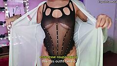 can this hot latina suck her own natural tits?