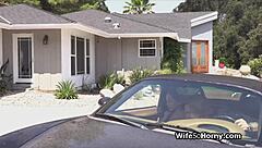 CURVY HOTWIFE BEGS TRAINER TO POUND HER FAT PUSSY HARDER!