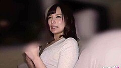 Petite Japanese virgin teen seduced to real vibrator orgasm in car by stranger