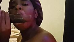 i kept sucking that huge cock until hot cum filled my mouth completely