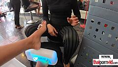 skinny asian teen cherry slammed doggy by massive white cock