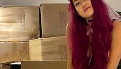 i got so horny watching this cat redhead fetish babe suck the sex machine's huge cock