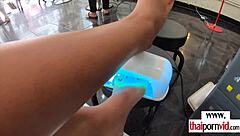 skinny asian teen cherry slammed doggy by massive white cock