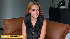 Colombian Hottie Bends For Producer's Rough Debut Pound!