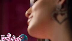 Dancing teases Vanna Bardot's scissoring with Aubree