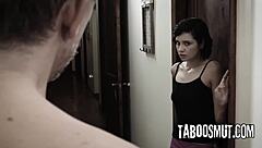 pervy boss gonna pop virgin babysitter's cherry with his huge cock?