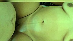 Latina single mom sneaks quickie cowgirl pussy ride while kids play outside, her big ass moans wet.