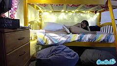 Teen Coed Shares Dorm Room Massage with Lesbian Friend for Fans