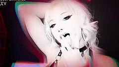 pierced hottie venus rivers spreads legs wide takes big cock creampie cowgirl