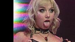 pierced hottie venus rivers spreads legs wide takes big cock creampie cowgirl