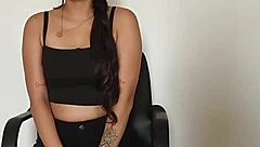 horny stepsis begs stepbro to help with homework but masturbates so he fucks her tight pussy